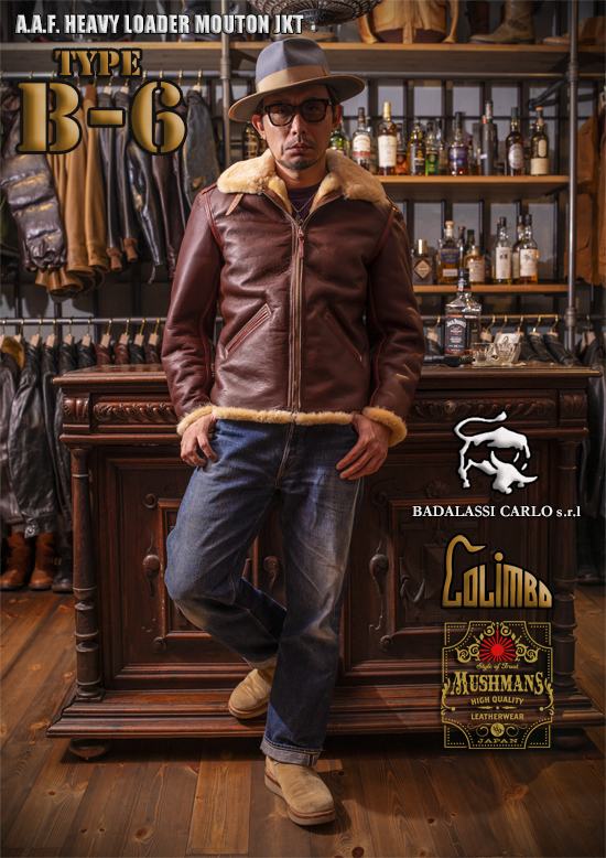 MUSHMANS レザー トイズマッコイ コリンボ MUSHMANS×COLIMBO 別注