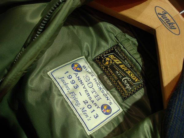 buzzrickson 20th anniversary ma-1付属品　グッズ BUZZ RICKSONS 20th MA-1, B-15C(MOD) | JUNKY CLASSICS | ジャンキー