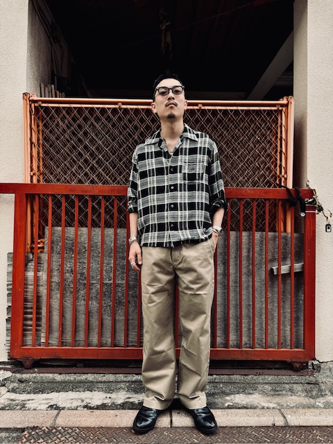 555回目キヨ!!(SUGARCANE RAYON DOBBY CHECK OPEN SHIRTの話) | JUNKY CLASSICS | ジャンキークラシックス | ブログ 555回目キヨ!!(SUGARCANE RAYON DOBBY CHECK OPEN SHIRTの話) | JUNKY CLASSICS | ジャンキークラシックス | ブログ