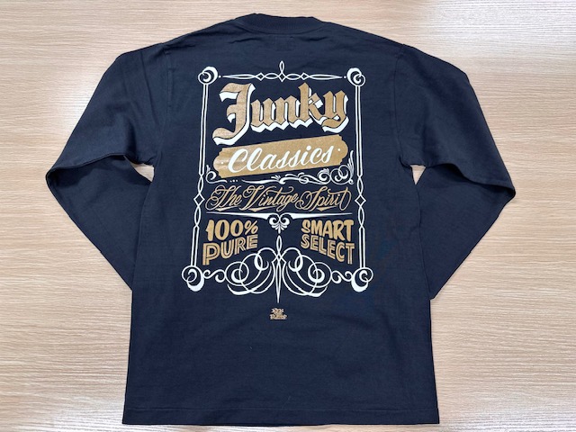 明日発売開始!!大好評のオリジナルロンT!! | JUNKY CLASSICS 明日発売開始!!大好評のオリジナルロンT!! | JUNKY CLASSICS