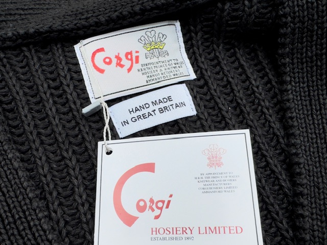 タグ付き　corgi hosiery ltd ウールカーディガン タグ付きcorgi hosiery ltd ウールカーディガン