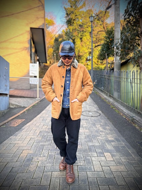 いつものスタイルが上品に！！ダッパーズのレザーワークキャップ