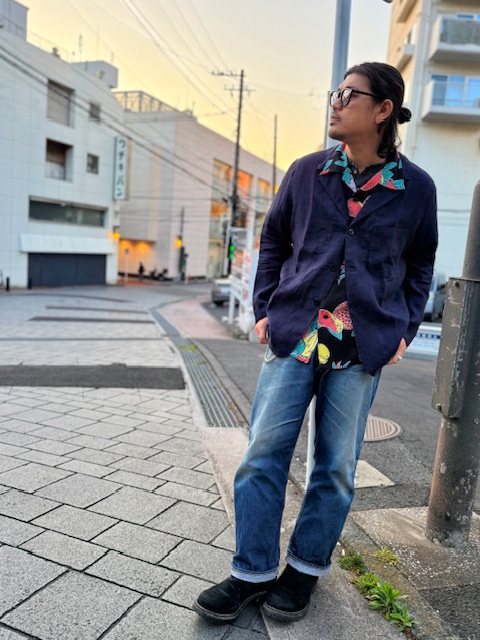 最上級のアイリッシュリネンを使ったワークジャケット！！ | JUNKY