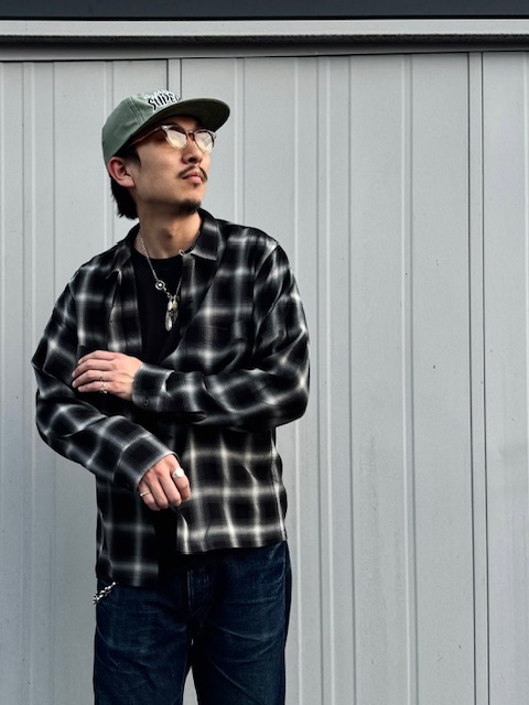 FULLCOUNT 4092 Rayon Check Open Collar Shirtの話 | JUNKY CLASSICS