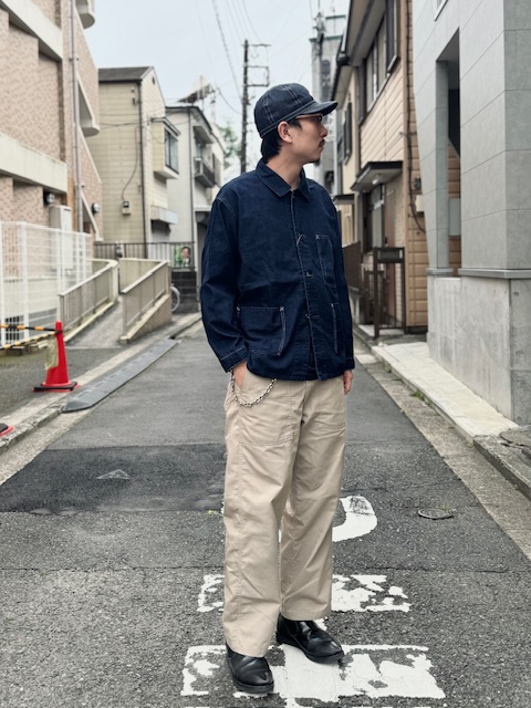 あらんまっきー様　新品 POST O'ALLS#1110R-8DI Lサイズ SALE！ポストオーバーオールズ POSTOVERALLS メカニック ブラウス