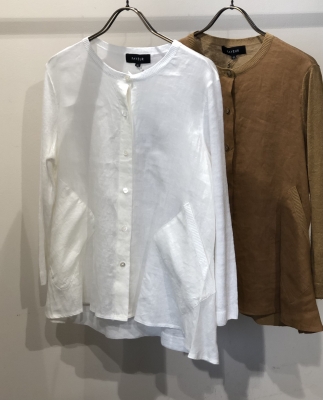 GASA manuteria リネンニット Omekashi（オメカシ）の「リネンワイドニットプルオーバー