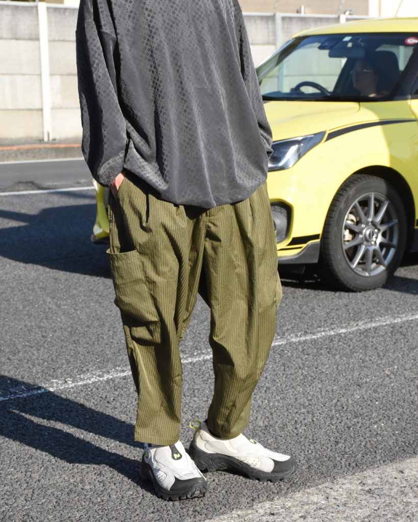 タイトブース SEERSUCKER CROPPED CARGO PANTS 黒L