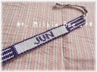 ミサンガ文字入れハンドメイド しぶい