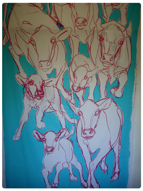 マリメッコ/marimekko/ファブリック/KEVATJUHLA/ウシ柄 【公式通販】