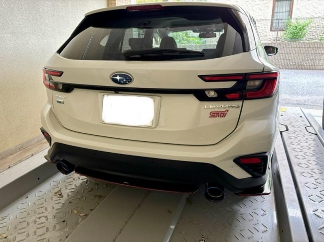 スバル レヴォーグ VN5 純正マフラー STIマフラーカッター レヴォーグ・VN STI Sport用 大型マフラーカッター(STIロゴ