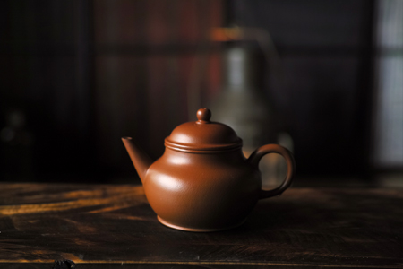 中国古玩 朱泥 段泥 黄泥 象三足 花瓶 山水風景 漢詩 花生 蔵出し品 中国古玩 漢詩文 朱泥水盤 高さ4.5cm 東キ7-0805① タサオ