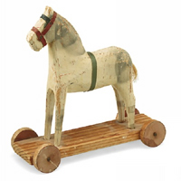 年代物(英国)木製装飾馬の工芸品 並行輸入品】 豪華 極希少 アンティーク 馬 置物 レトロ オブジェ 工芸