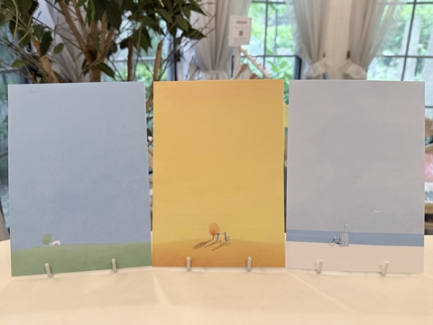 葉祥明　気球にのろう 人気絵本作家 葉 祥明 「気球にのろう」 限定 ジークレー版画の落札