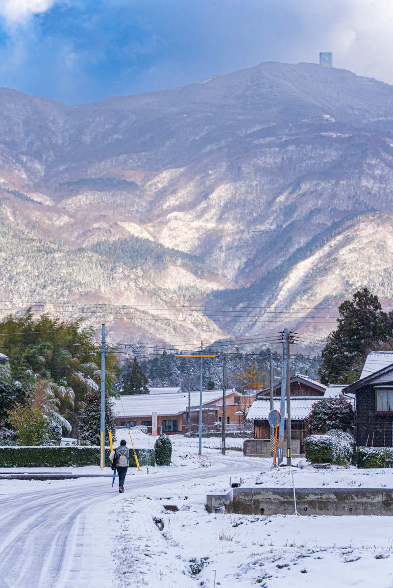 一気に雪になりました | 佐渡の四季+α