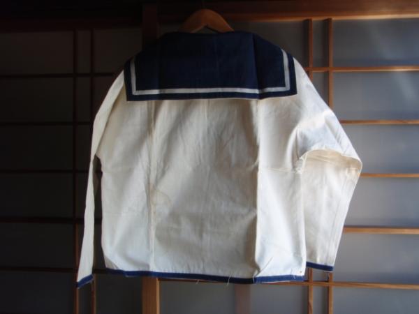 日本軍 海軍 水兵服 事業服 未使用品 昭和18年製 3号 大日本帝国海軍 昭和19年製作 舞鶴軍需部 水兵用 水兵服 濃紺