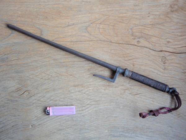 十手 骨董品 （A4725 花泉十手会 模造刀 武具 装具 脇差 十手