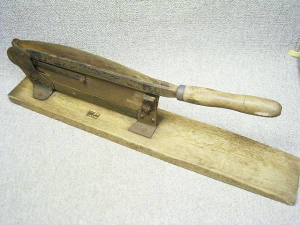 藁切り機/押し切り/押し鎌/古民具/農具/ディスプレイ/昭和レトロ/刃物