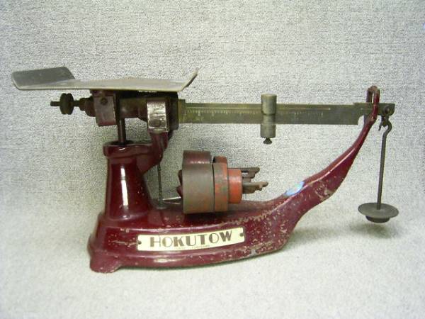 アンティーク 不等比皿手動はかり