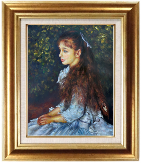 ルノワール『少女イレーヌ(F10号)』人物画 世界の名画 肖像画