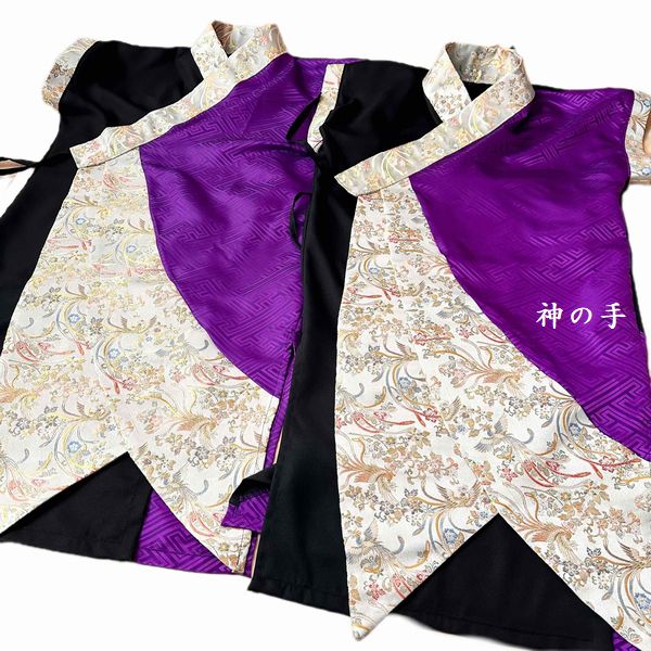 和太鼓衣装 アシンメトリー上衣 和柄オーダー服 | 手作り子供服の通販