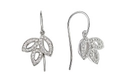 ブランド品 画像 ハリーウィンストン HARRY WINSTON ピアス リリ-クラスターダイヤ Pt950