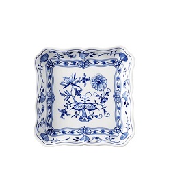 食器 画像 マイセン MEISSEN スクエアプレート ブルーオニオン