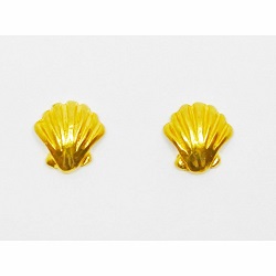 金製品 画像 K20 20金 ピアス シェルモチーフ