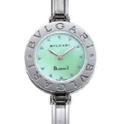 時計 画像 腕時計 レディース ブルガリ BVLGARI ビーゼロワン B-zero1 シルバー グリーンシェル文字盤