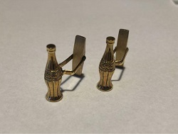 金製品 画像 K9 9金 カフスボタン カフリンクス コカコーラ