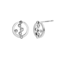 プラチナ製品 画像 Pt999 ピアス サークル ダイヤ