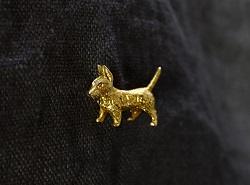 金製品 画像 K9 9金 ブローチ 犬