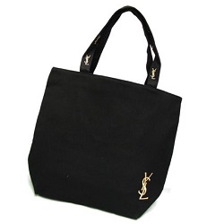 ブランド品 画像 サンローラン SAINT LAURENT YSL トートバッグ 黒 ロゴ