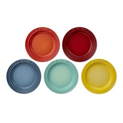 食器 画像 ル・クルーゼ LE CREUSET ネオラウンドプレート 22cm 5枚セット レインボー