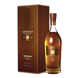 お酒 画像 グレンモーレンジィ 18年 シングルモルトウイスキー スコットランド 700ml 未開封品 箱入り