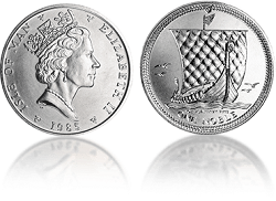 プラチナ製品 画像 Pt1000 純プラチナ マン島ノーブルプラチナコイン