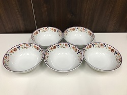 食器 画像 ナルミ NARUMI ラーメンどんぶり 花柄 5個セット