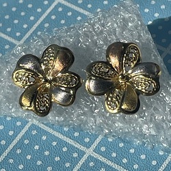 プラチナ製品 画像 Pt800 K18YG PG フラワーピアス