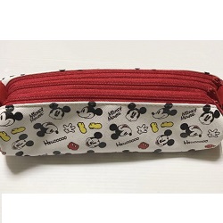 雑貨 画像 ペンケース ミッキーマウス Disney 白 赤 未使用品