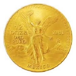 金製品 画像 K21.6 リベルタード金貨 1/10oz メキシコ