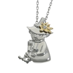 プラチナ製品 画像 Pt950 K18 スナフキン ペンダント ダイヤ ムーミンジュエリー