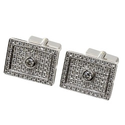 プラチナ製品 画像 Pt900 カフスボタン カフリンクス ダイヤ