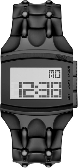 時計 画像 腕時計 メンズ ディーゼル DIESEL CROCO DIGI デジタル 黒 美品