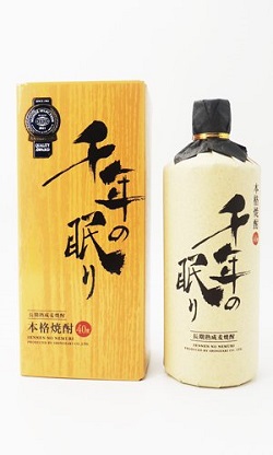 お酒 画像 千年の眠り 長期熟成麦焼酎 720ml 未開封品 箱入り
