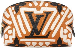 ルイヴィトン 画像 コスメポーチ モノグラムジャイアント クレーム カラメル ポシェットコスメティック