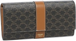 ブランド品 画像 セリーヌ CELINE 長財布 トリオンフ ブラウン