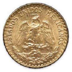 金製品 画像 K21.6 21.6金 イーグル金貨 2ペソ メキシコ
