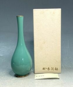 食器せともの 画像 香蘭社 一輪挿し グリーン