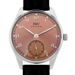 時計 画像 腕時計 メンズ IWC ポルトキーゼ オートマティック40 ピンク 美品