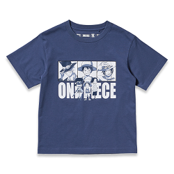 古着 画像 Ｔシャツ ワンピース25周年コラボ 青 三兄弟 UNIQLO サイズ150 美品