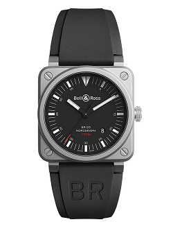時計 画像 腕時計 メンズ ベル＆ロス BELL&ROSS インストゥルメントBR03 ホログラフ 美品